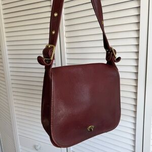 Vintage Coach Burgundy Stewardess Bag 9525